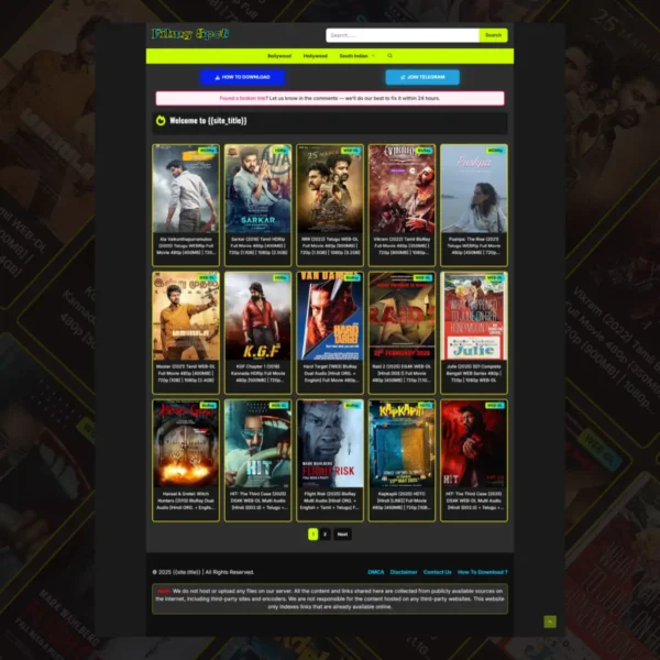FilmySpot – Movie Downloading WordPress Template (GeneratePress)